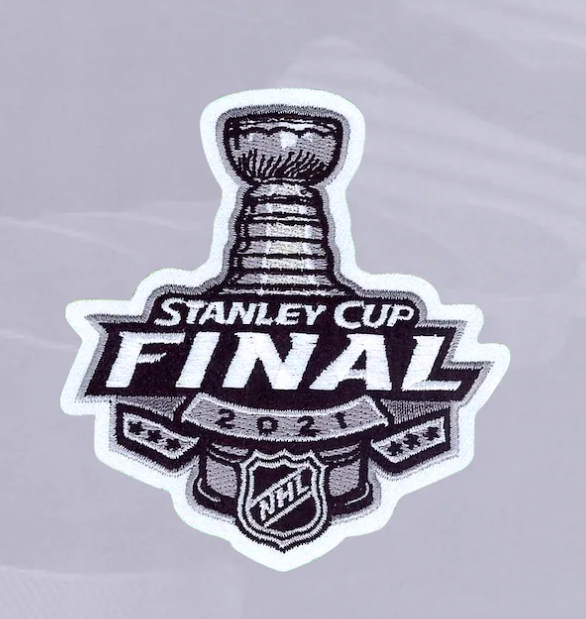 Montreal Canadiens vs. Tampa Bay Lightning 2021 Stanley Cup Final Matchup Unsigned National Emblem Jersey Patch
